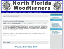 Tablet Screenshot of n-fl-woodturners.org